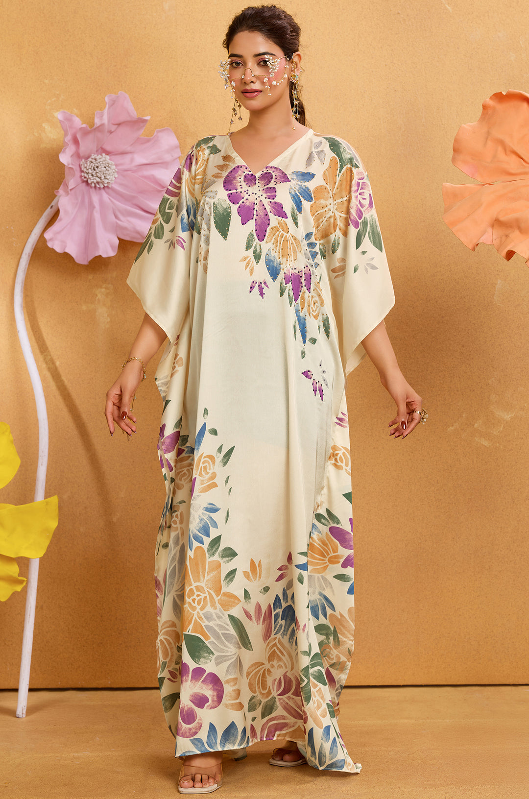 Petal Flow - Shop Party Wear Kaftan Online | Label Aarna