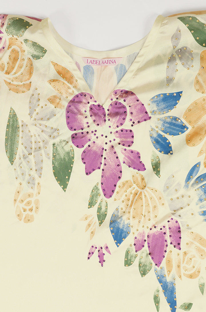 Petal Flow Kaftan Dress | Label Aarna