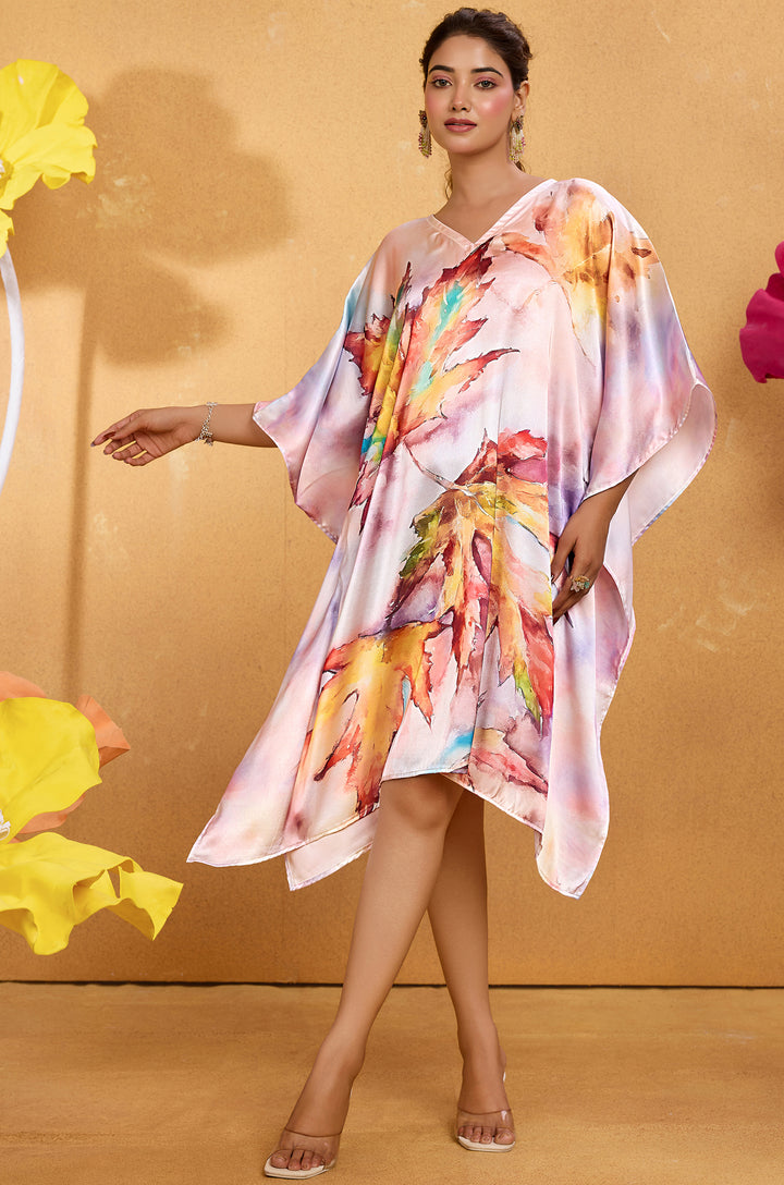 Saffron Bloom - Shop Beach Wear Kaftan Online | Label Aarna