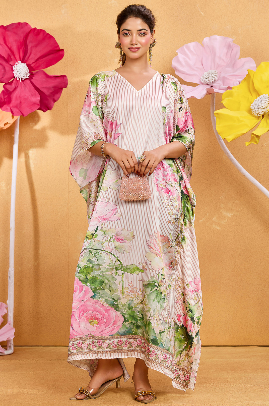 Floral Valley - Shop Beach Wear Kaftan Online | Label Aarna