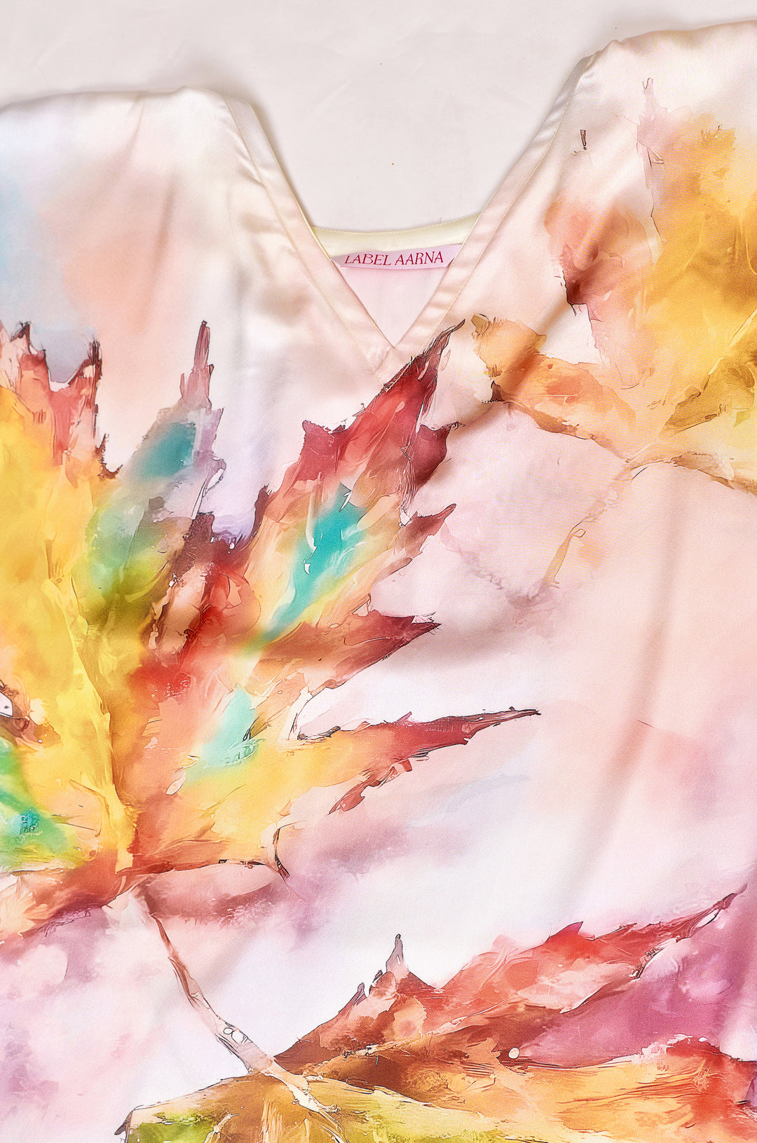 Saffron Bloom Kaftan Dress | Label Aarna