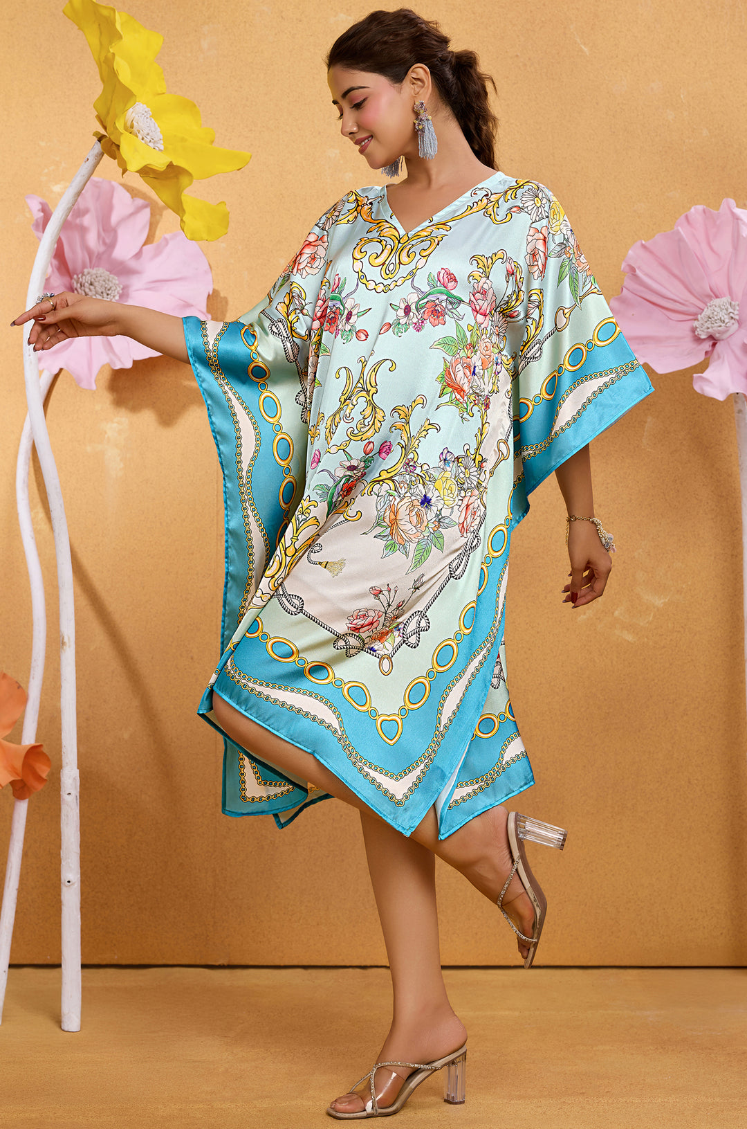 Sky Jewel - Shop Beach Wear Kaftan Online | Label Aarna