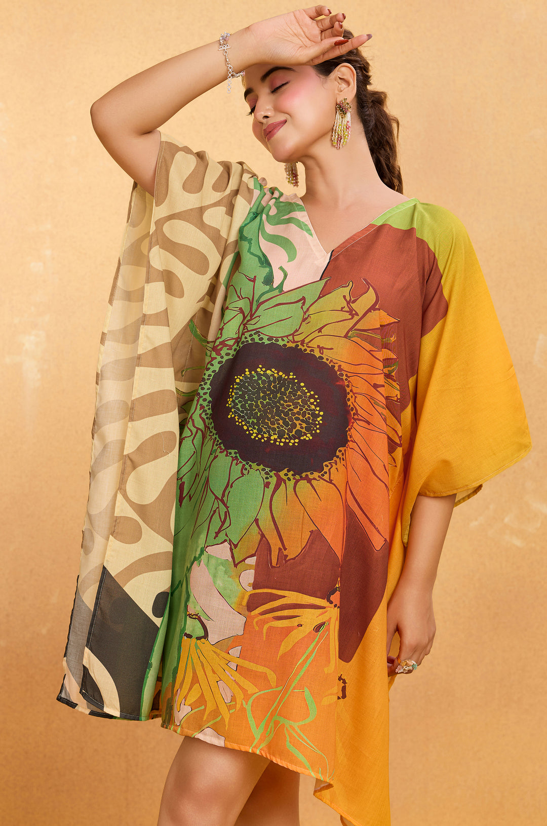 Sunflower - Shop Beach Wear Kaftan Online | Label Aarna