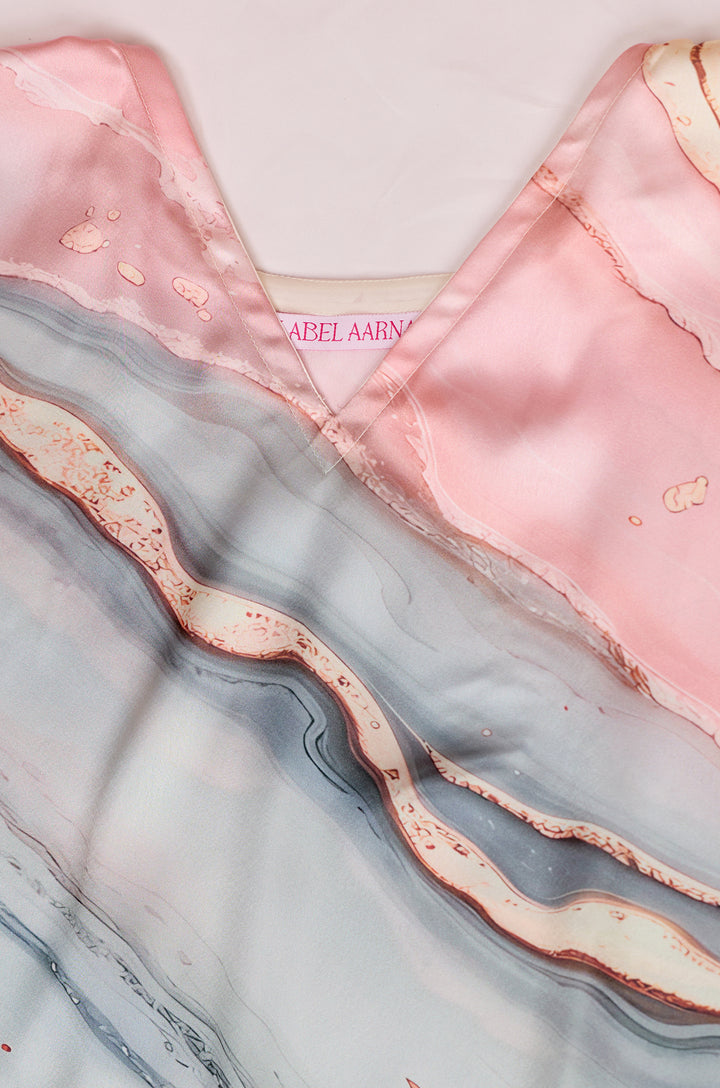 Smoky Pink Kaftan Dress | Label Aarna