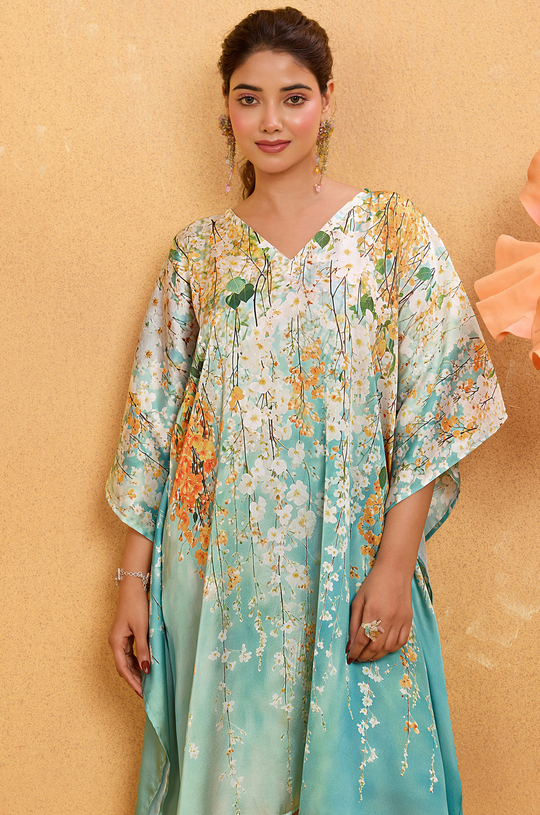 Cherry Blossom - Shop Beach Wear Kaftan Online | Label Aarna