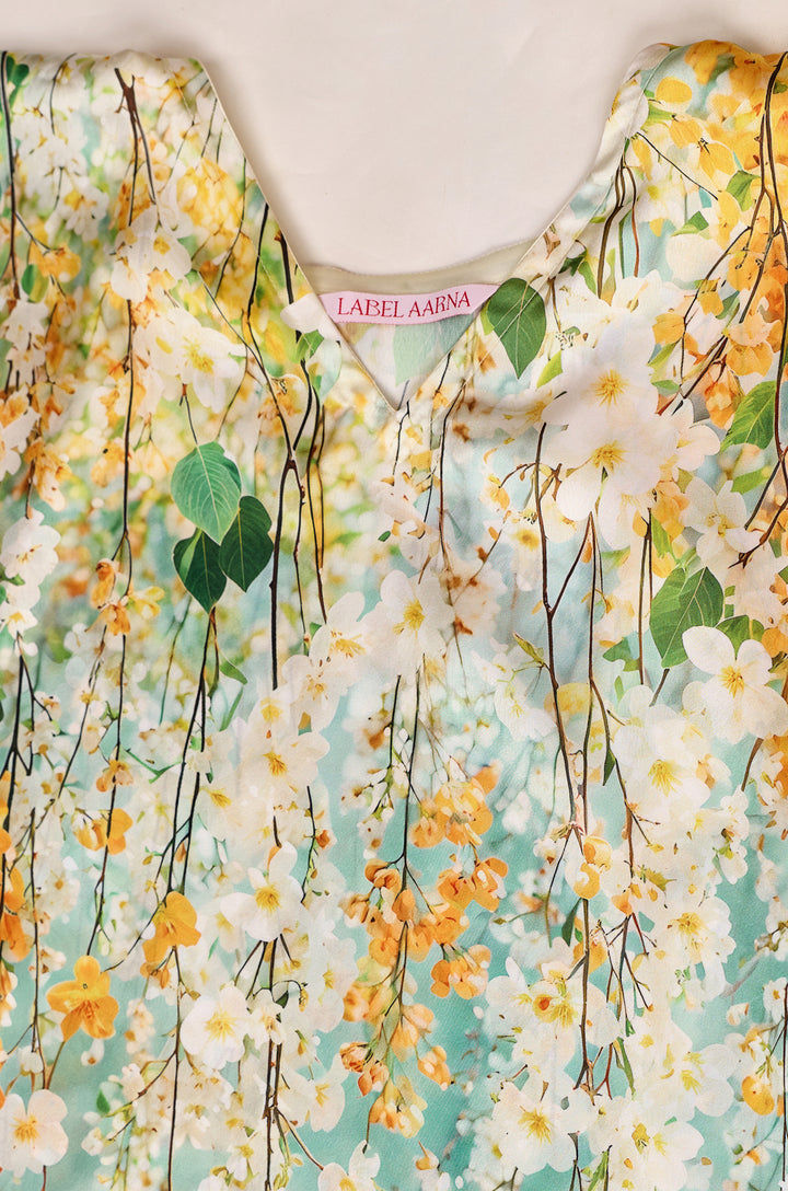 Cherry Blossom Kaftan Dress | Label Aarna