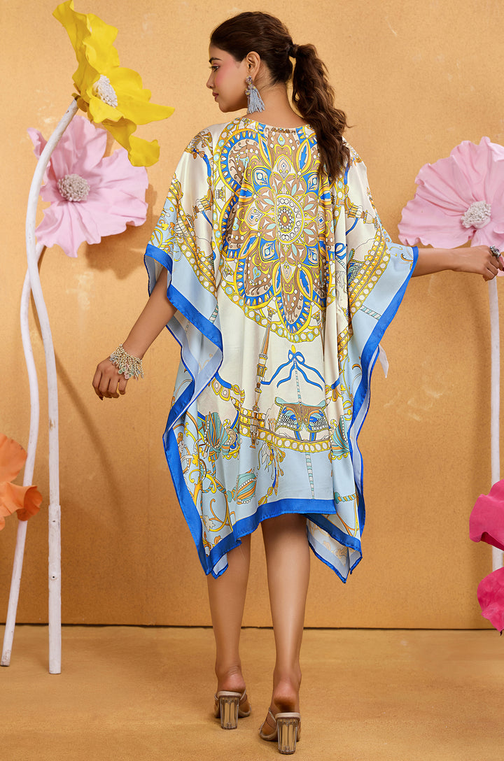 Marina Kaftan - Women's Satin Kaftan Online India | Label Aarna