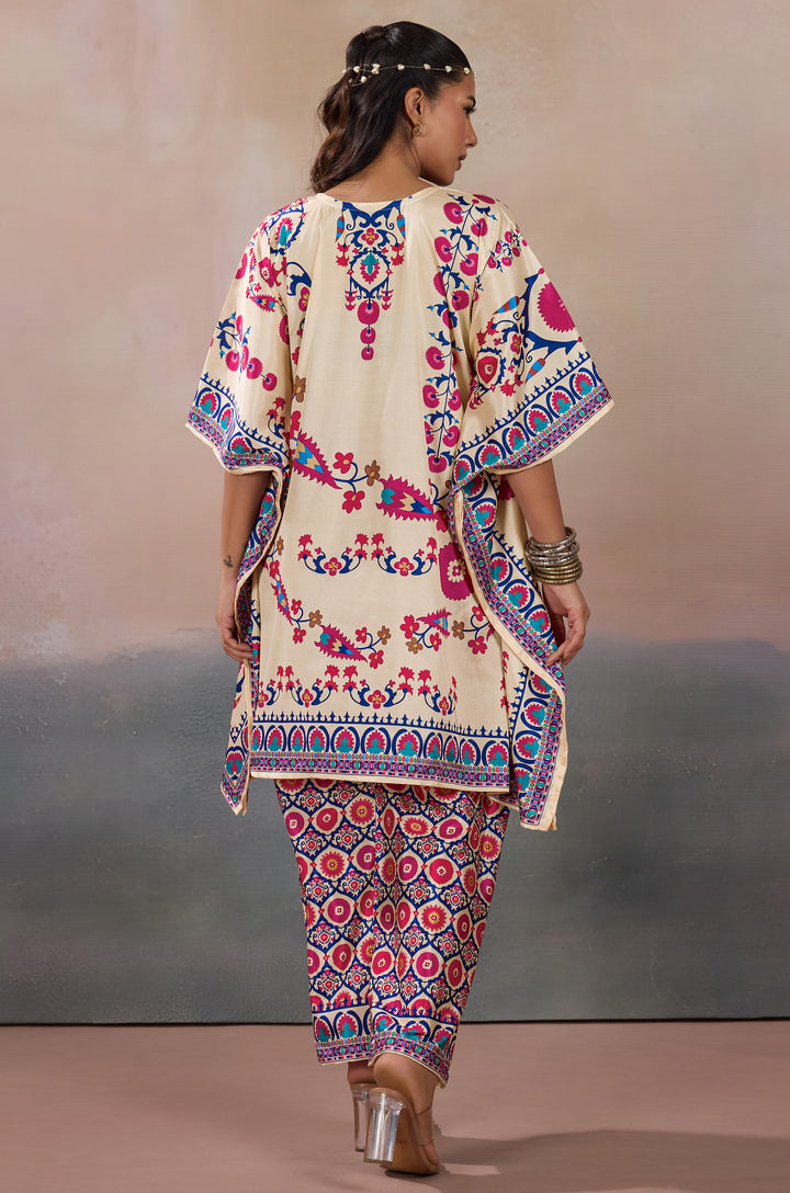 Rangrez Silk Crepe Women Co-ord Set with Digital Print | Top and Bottom