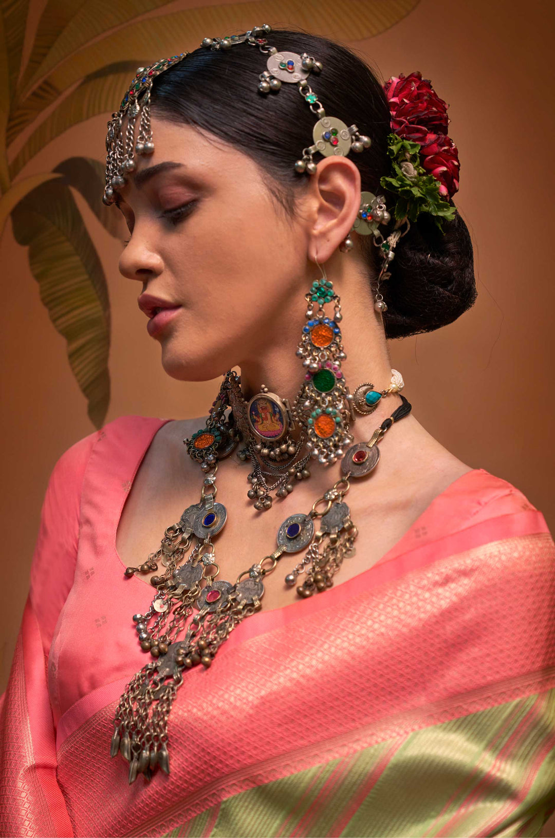 Pastel Green Bare Essence Woven Silk Saree