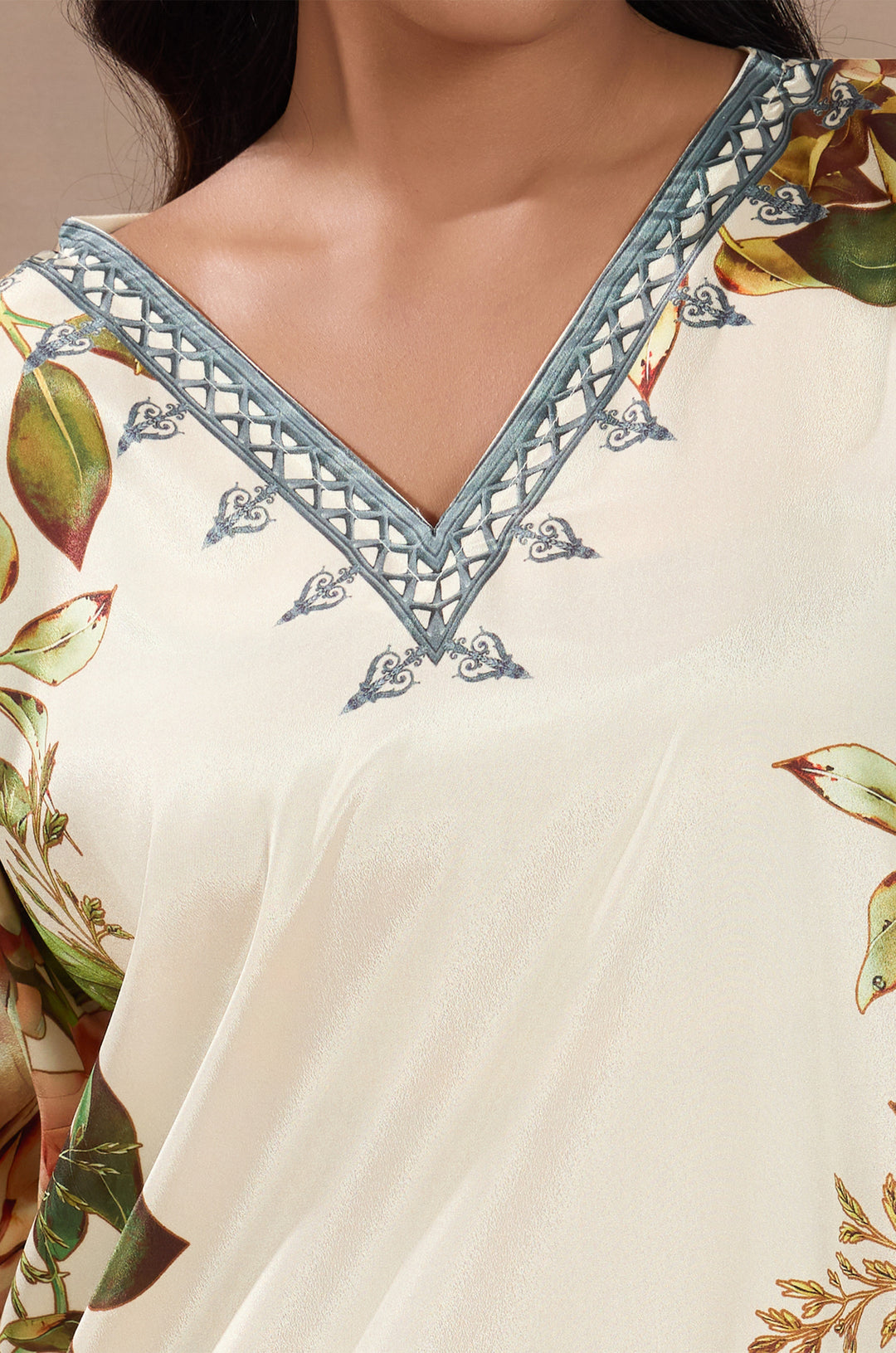 Petal Haze Silk Crepe Women Co-ord Set with Digital Print |Top and Bottom