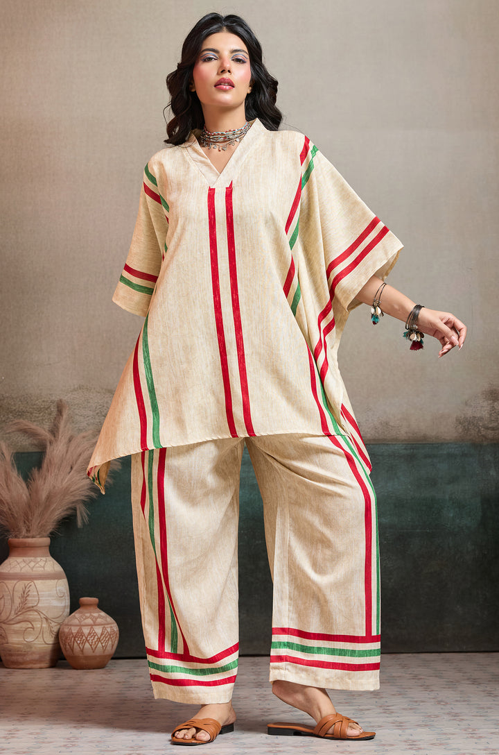 Moss Lane Linen Women Co-ord set with Digital Print