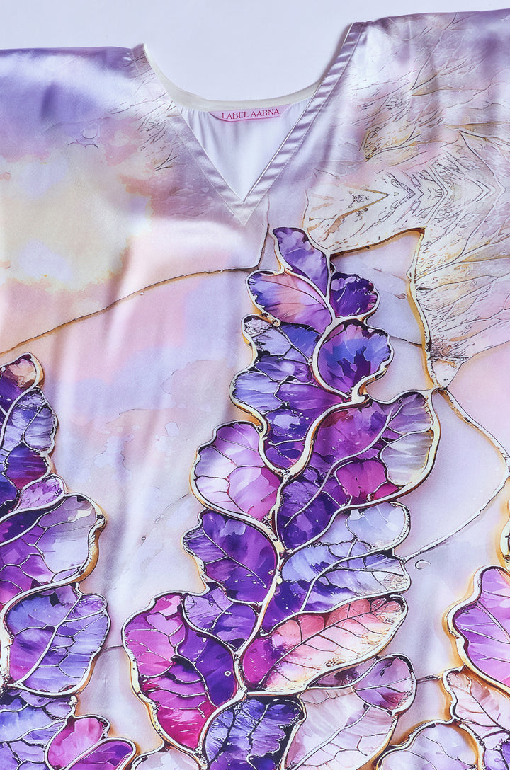 Leaf Vein Kaftan Dress | Label Aarna