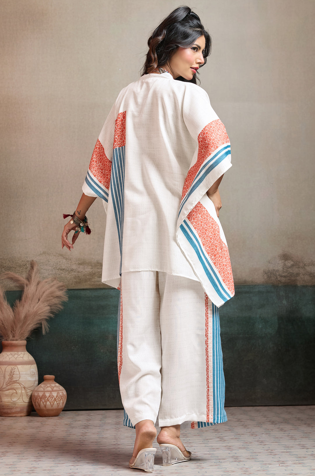 Breezy Vibe Linen Women Co-ord set with Digital Print