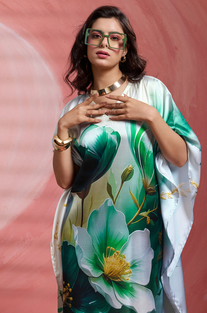 Sage Flow - Premium Long Kaftan for Women | Label Aarna