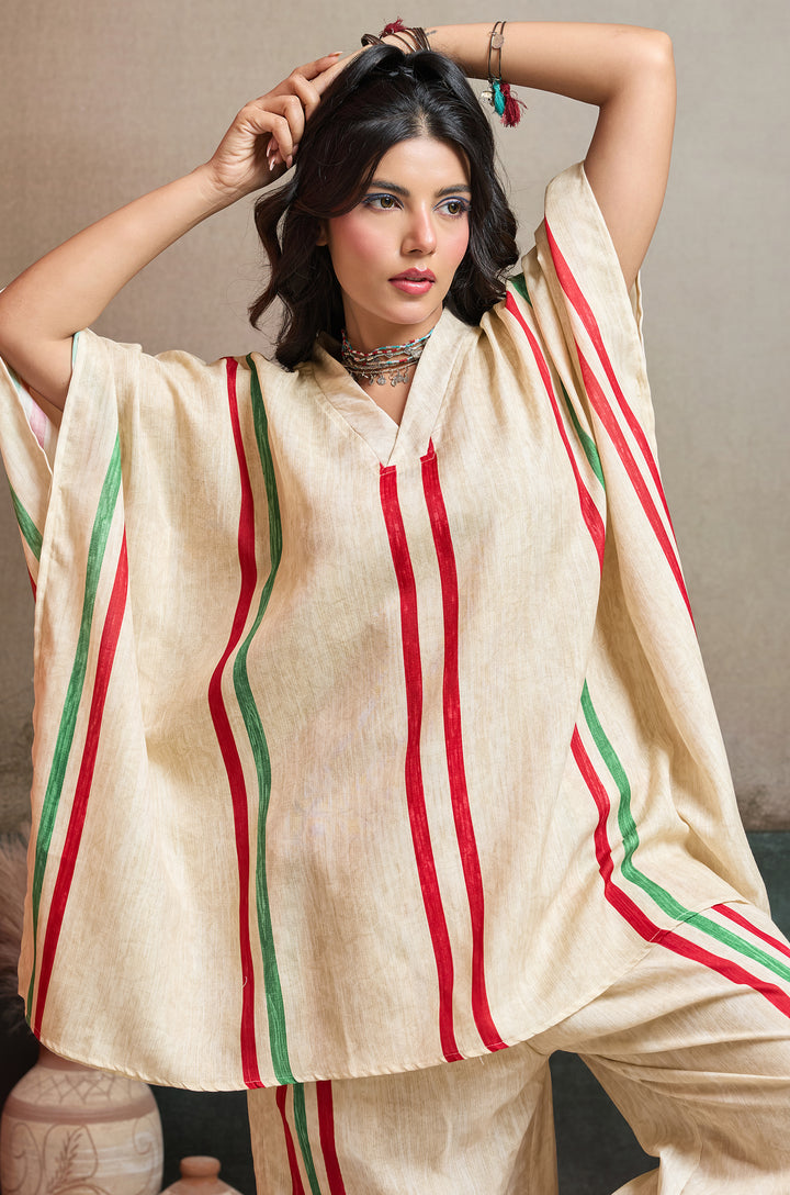 Moss Lane Linen Women Co-ord set with Digital Print