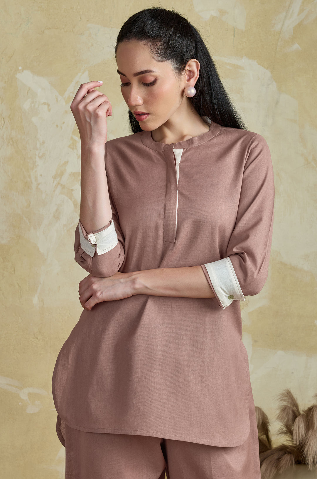 The Mocha Pure Cotton Women Co-ord set