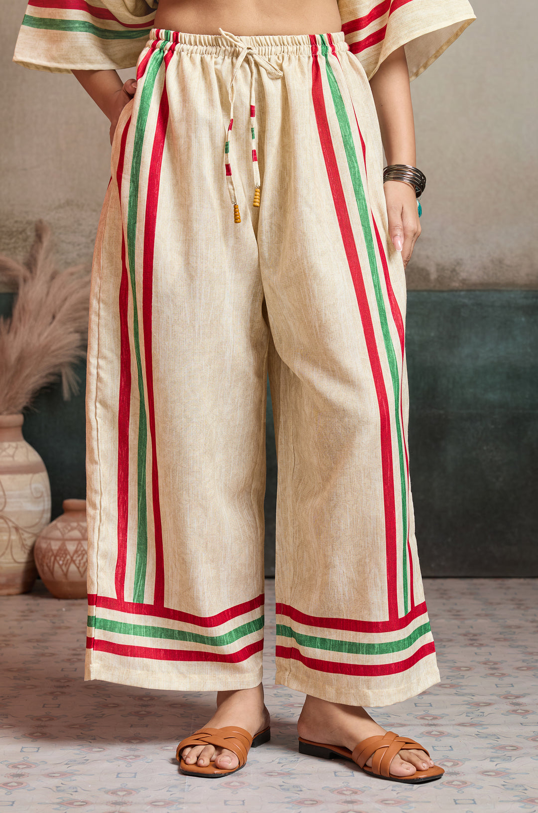 Moss Lane Linen Women Co-ord set with Digital Print