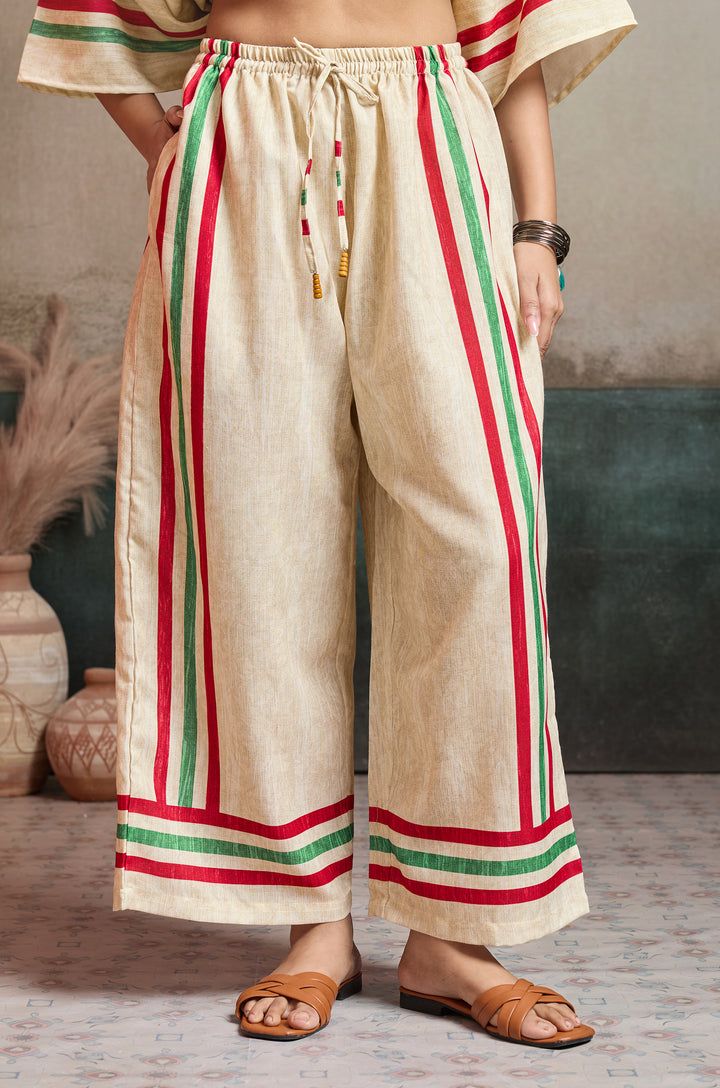 Moss Lane Linen Women Co-ord set with Digital Print