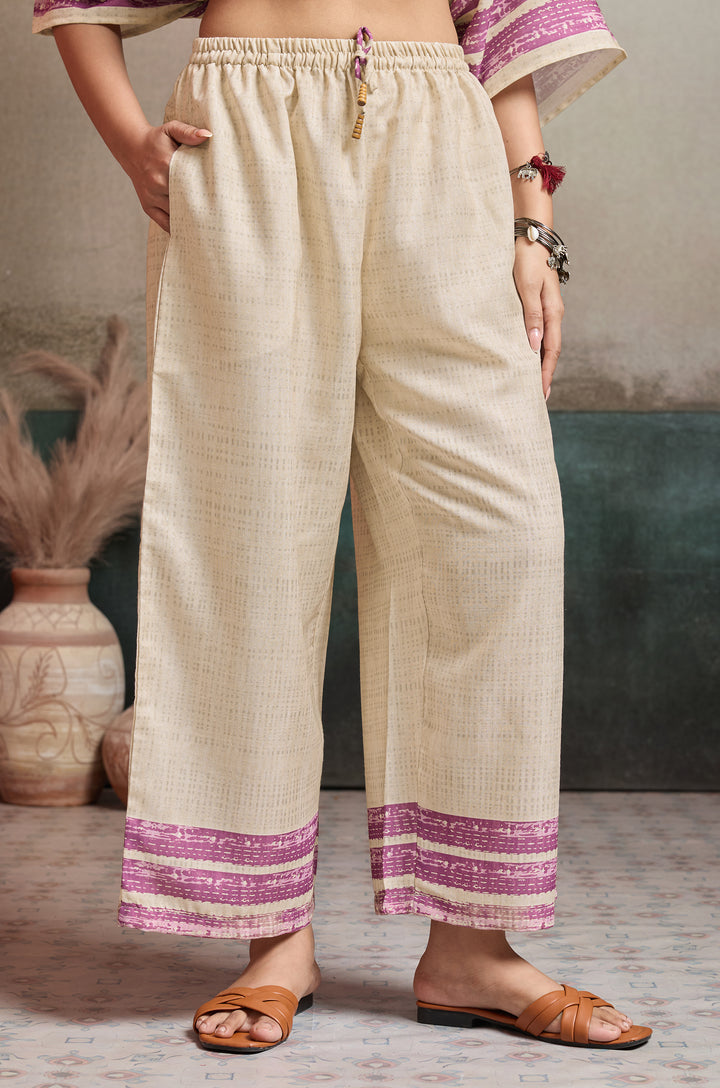 Gold Wine Linen Women Co-ord set with Digital Print