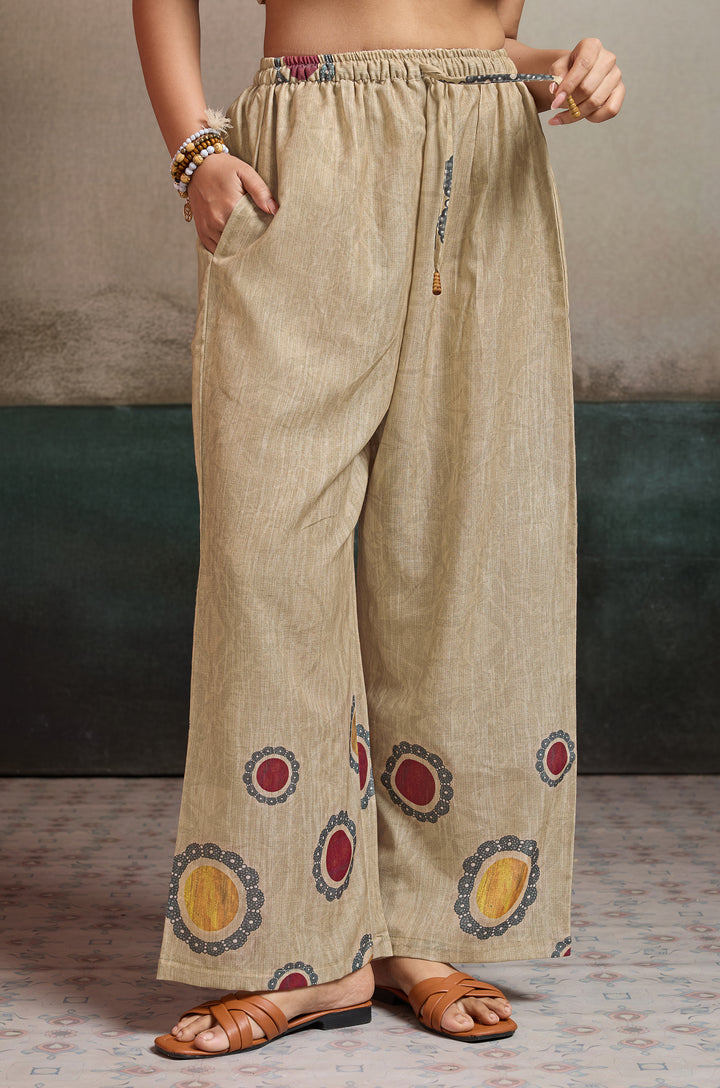 Desert Dots Linen Women Co-ord set with Digital Print