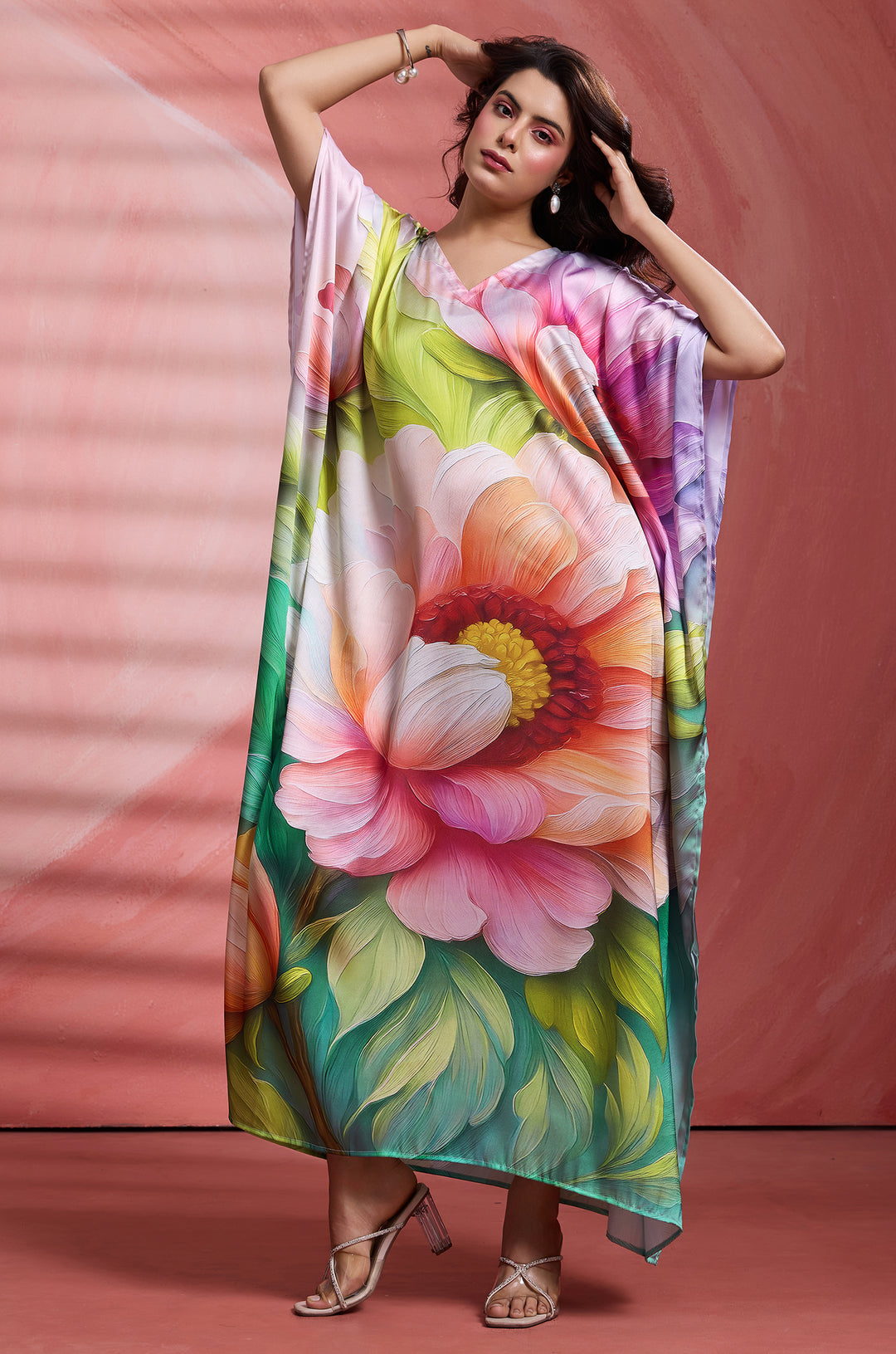 Misty Petals - Shop Beach Wear Kaftan Online | Label Aarna