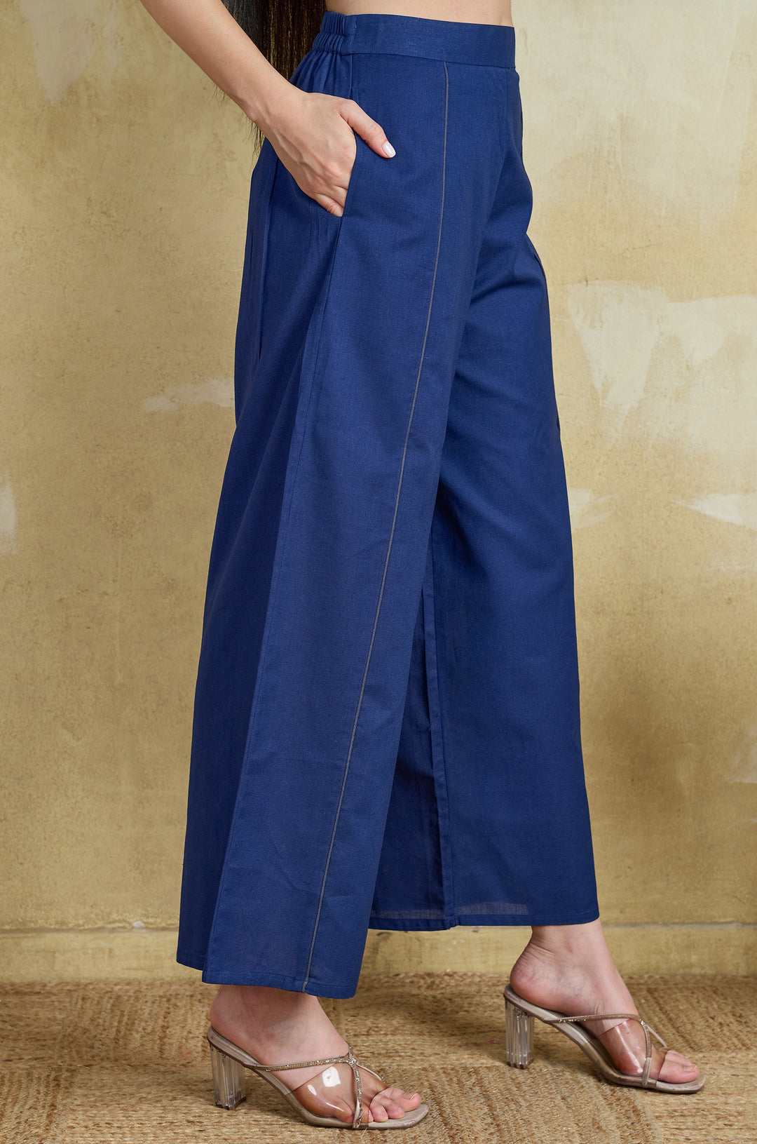 Cobalt Pure Cotton Women Co-ord set