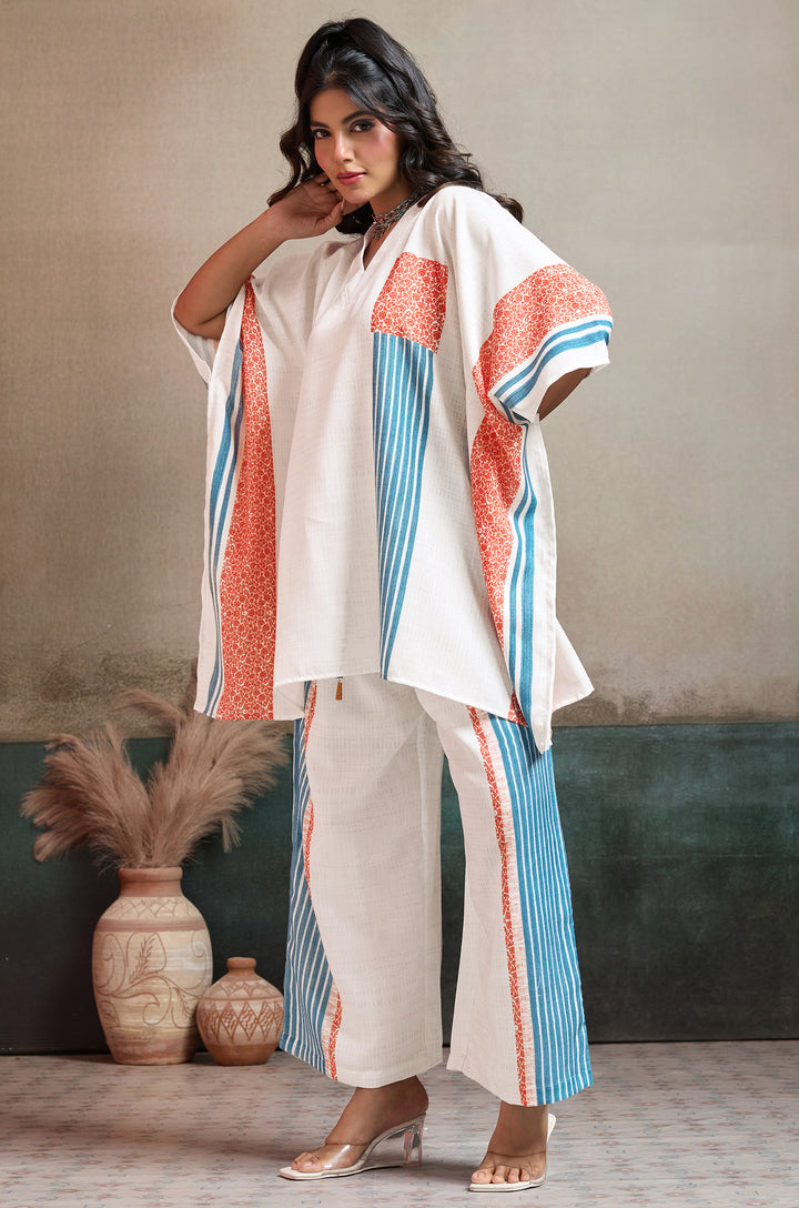 Breezy Vibe Linen Women Co-ord set with Digital Print