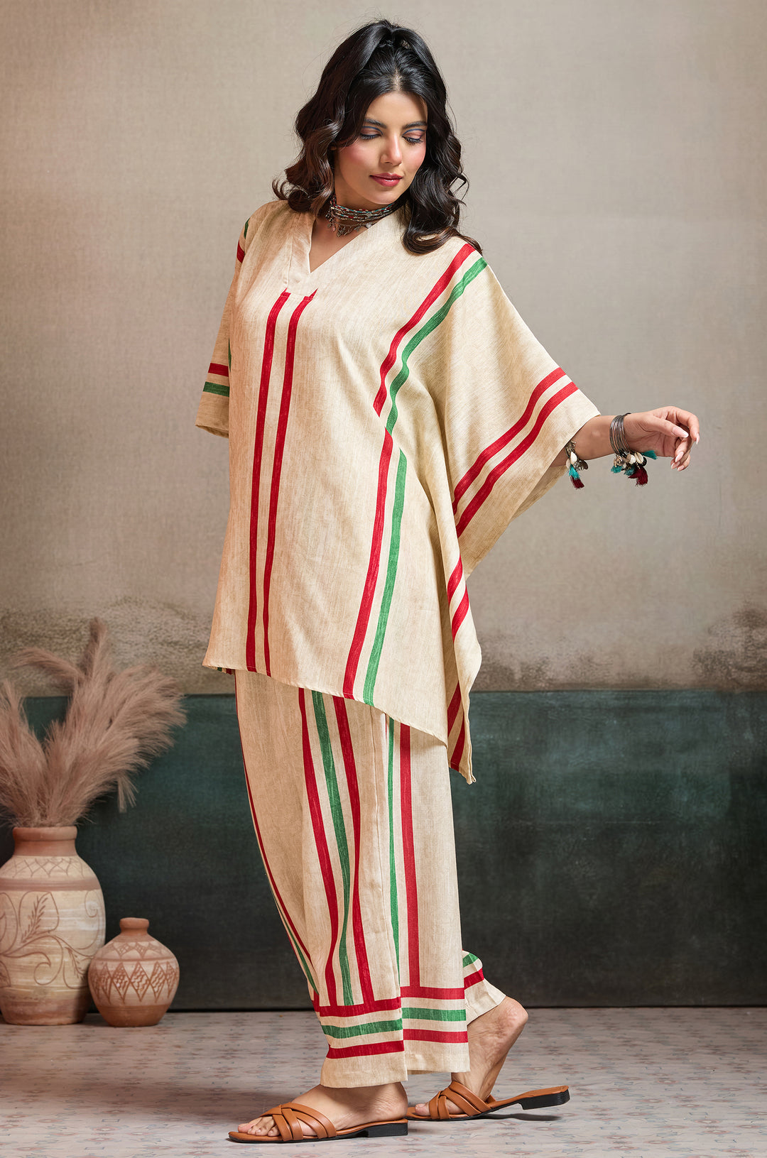 Moss Lane Linen Women Co-ord set with Digital Print