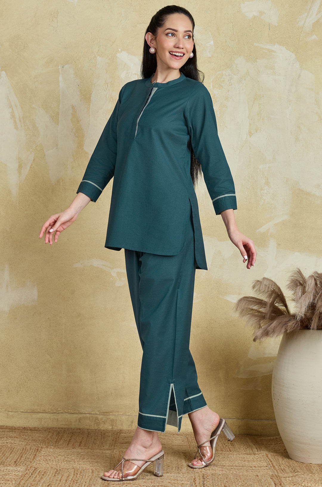 Evergreen Pure Cotton Women Co-ord set