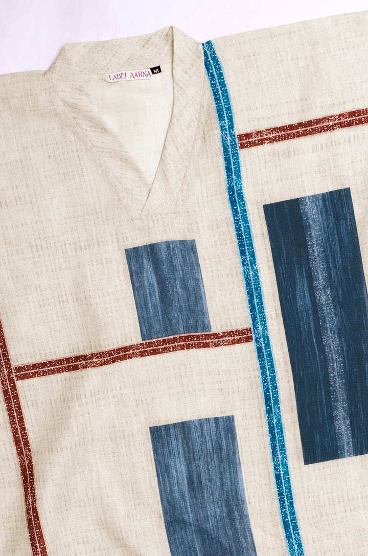 Tidal Glow Linen Women Co-ord set with Digital Print